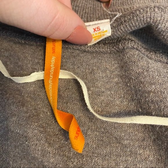 Anthro Saturday Sunday taupe waterfall hooded cardigan Extra Small - Picture 11 of 11